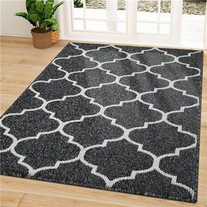 Indoor Door Mat, 59x35, Non-Slip Absorbent Resist Dirt Entrance Mat, Washable